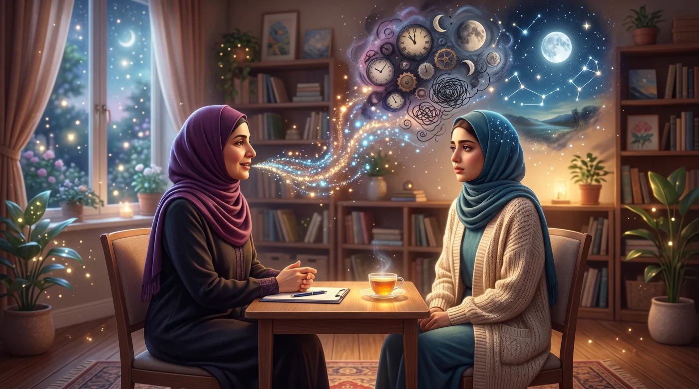 جلسه‌ی CBT-I برای بی‌خوابی؛ گفت‌وگوی درمانی درباره‌ی افکار شبانه و اضطراب خواب