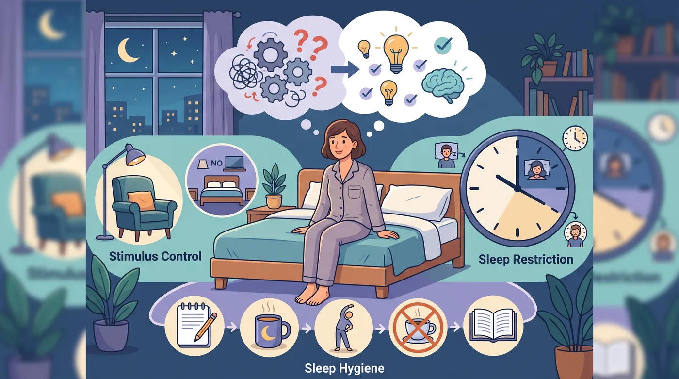 خلاصه تکنیک‌های CBT-I برای بی‌خوابی؛ کنترل محرک، محدودیت خواب و بهداشت خواب